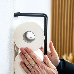 toiletpapirsholder, sort