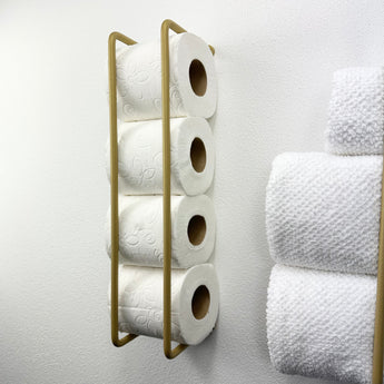 toiletpapirsholder, guld