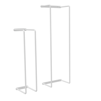håndklæde- og toiletpapirsholder, hvid uden baggrund